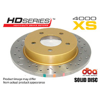 2x Rear 4000 XS Cross-Drilled/Slotted Rotors - 12mm (Range Rover Vogue 02-10)
