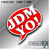 JDM YO Sticker Graphic bumper window jdm v8 car ute aussie vinyl  