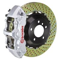 GT Big Brake Kit - Front - Silver 6 Pot Calipers - Drilled 380mm