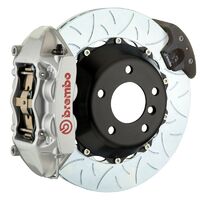 GT Big Brake Kit - Rear - Silver 4 Pot Calipers - Slotted Type-3 380mm