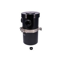 Catch Can Internal Breather Tank 2.4L With Drain Tap Black - Y Ports