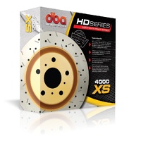 2x Front 4000 XS Cross-Drilled/Slotted Rotors (Navara D40/Pathfinder R51)