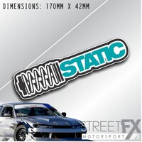 Static Funny Car Sticker JDM Drift Stance Lowered Air Bag Suspension Tuner