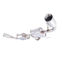 2.5in Axle-Back Exhaust System w/ Dual Side Outlets - Stainless Steel (Lancer 07-11)