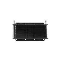 Trans Oil Cooler - 280 x 110 x 19mm 1/2" Hose Barb Black Powder Coat