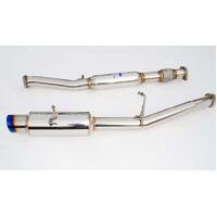 N1 Turbo Back Exhaust Resonated w/Catless Down Pipe, Ti Tip (WRX/STI GD 01-07)