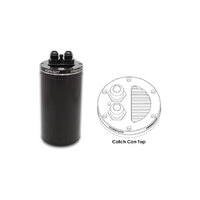 Universal Catch Can Recessed Filter Top - Anodized Black