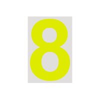 15cm Day Glo CAMS Approved - Number 8