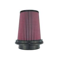 8-Layer Oiled Cotton Gauze Air Filter - 4" Flange ID, 6.0" Twist Lock Base / 6.30" Media Height / 4" Top