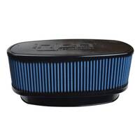 SuperNano-Web Air Filter - 8.725" x 3.940 Oval ID / 10.375" x 5.590" Oval Base / 3.10" Media HT / 10.125" x 4.725" Oval Top/ Filter Monitor Nipple