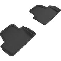 3D MAXpider 14-20 BMW 4 Series Convertible Kagu 2nd Row Floormats - Black