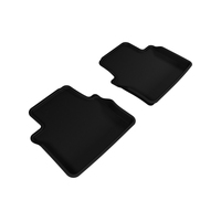 3D MAXpider 2014-2019 Cadillac CTS Kagu 2nd Row Floormats - Black