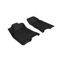 3D MAXpider 2004-2012 Chevrolet/GMC Colorado/Canyon Crew Cab Kagu 1st Row Floormat - Gray