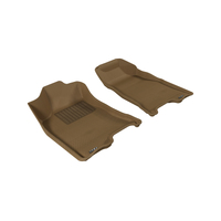 3D MAXpider 2004-2012 Chevrolet/GMC Colorado/Canyon Crew Cab Kagu 1st Row Floormat - Tan