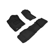 3D Maxpider 07-14 Chevrolet Tahoe With Bench 2nd Row Elegant 1st 2nd Row - Floor Mat Set (Black)