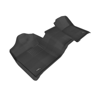 3D MAXpider 2007-2013 Chevrolet/GMC Silverado/Sierra Regular Cab Kagu 1st Row Floormat - Gray