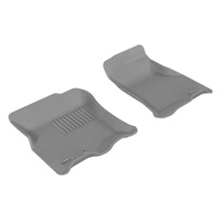 3D MAXpider 2007-2010 Ford/Lincoln Expedition/Navigator Kagu 1st Row Floormat - Gray