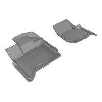 3D MAXpider 2015-2020 Ford F-150 Supercab Kagu 1st Row Floormat - Gray