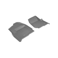 3D MAXpider 2017-2019 Ford F-250/350/450 Kagu 1st Row Floormat - Gray