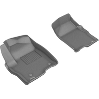 3D MAXpider 2019-2020 GMC/Chevrolet Sierra 1500/Silverado 1500 Kagu 1st Row Floormat - Gray