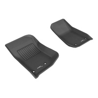 3D MAXpider 2014-2018 Jeep Wrangler JK 2-Door/Unlimited Kagu 1st Row Floormat - Black