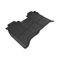 3D MAXpider 2016-2019 Nissan Titan Crew Cab Kagu 2nd Row Floormats - Black