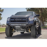 Addictive Desert Designs 2014+ Toyota Tundra Stealth Fighter Front Bumper w/Winch Mount & Sensors