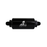 Aeromotive In-Line Filter - (AN -8 Male) 10 Micron Fabric Element Bright Dip Black Finish