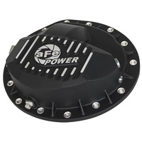 aFe Power Pro Series Rear Differential Cover Black w/Machined Fins 16-17 Nissan Titan XD(AAM 9.5-14)