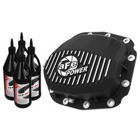 aFe Rear Differential Cover (Black Machined; Pro Series); 15-19 Ford F-150 V6-2.7L (t) (12-Bolt)