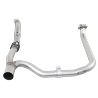 aFe Twisted Steel Delete Down-Pipe and Y-Pipe 2 to 2-1/2in Alum Steel Exhaust 12-16 Jeep Wrangler