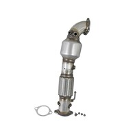 aFe Power Twisted Steel SS304 Downpipe 2.5in w/Cat 17-18 Hyundai Elantra L4-1.6L (t)