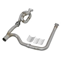 aFe POWER Twisted Steel Y-Pipe w/ Loop Relocation Pipe 12-18 Jeep Wrangler (JK) V6 3.6L