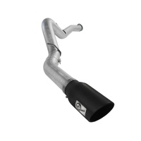 aFe Atlas Exhaust 5in DPF-Back Al Steel 07.5-10 GM Diesel Trucks V8-6.6L (td) LMM (Blk Tip)