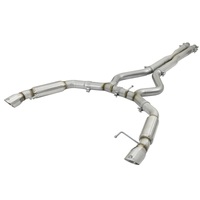 aFe MACHForce XP 3in Aggressive Toned Cat-Back Exhausts w/ Polished Tips 15-17 Ford Mustang V6/V8