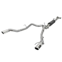 aFe MACHForce-XP 3in to 3-1/2in 304 SS Cat-Back Exhaust w/Polished Tips 17-18 Ford F-150 Raptor 3.5L