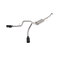 aFe Vulcan 3in 304 SS Cat-Back Exhaust 2021 Ford F-150 V6 2.7L/3.5L (tt)/V8 5.0L w/ Black Tips