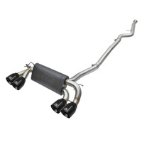 aFe 16-18 BMW M2 L6-3.0L MACH Force-Xp 3in to 2.5in 304 SS Cat-Back Exhaust System-Quad Black Tips