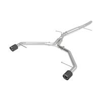 aFe 17-19 Audi A4 (L4-2.0L) MACH Force-Xp  Stainless Steel Axle-Back Exhaust System - Carbon Tip