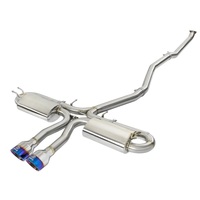 aFe Takeda 3in 304 SS Cat-Back Exhaust System w/ Blue Tips 2017+ Honda Civic Si 4Dr I4 1.5L (t)