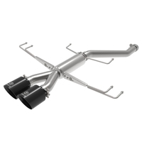 aFe Takeda 2.5in 304SS Axle-Back Exhaust System 17-19 Honda Civic Type R L4-2.0L (t) - Black Tip