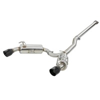 aFe Takeda 3in. to 2.5in. 304 SS C/B Exhaust 08-15 Mitsubishi Lancer EVO I4-2.0L (t) - Black Tips