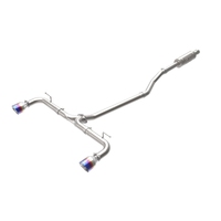 aFe Takeda 2-1/2in 304 SS Cat-Back Exhaust w/ Blue Flame Tips 14-18 Mazda 3 L4 2.0L/2.5L