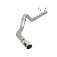 aFe LARGE BORE HD 4in 409-SS DPF-Back Exhaust w/Polished Tip 07.5-12 Dodge Diesel Trucks L6-6.7L(td)