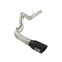 aFe MACHForce XP 5in DPF-Back 409SS Exhaust Dodge Diesel Trucks 07.5-12 L6-6.7L (td) Black Tip