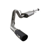 aFe MACHForce XP Exhausts Cat-Back SS 409 EXH  Wrinkle Black CB Ford F-150 11-12 V6-3.5L (tt)