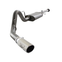 aFe MACHForce XP SS Exhaust 3in Cat-Back w/4.5in Polished Tip 11-14 Ford F150 Ecoboost V6 3.5Ltt