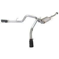 aFe MACHForce XP Exhaust 3in SS Dual Side Exit CB w/ Black Tips 15 Ford F150 Ecoboost V6-2.7L/3.5L