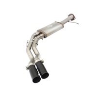 aFe Rebel Series Exhaust SS Front Side Exit CB w/ Black Tips 10-14 Ford F150 Ecoboost V8 6.2L