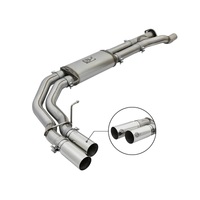 aFe POWER Rebel Series 3in 409 SS Cat Back Exhaust w/ Polished Tips 17 Ford F-150 Raptor V6-3.5L